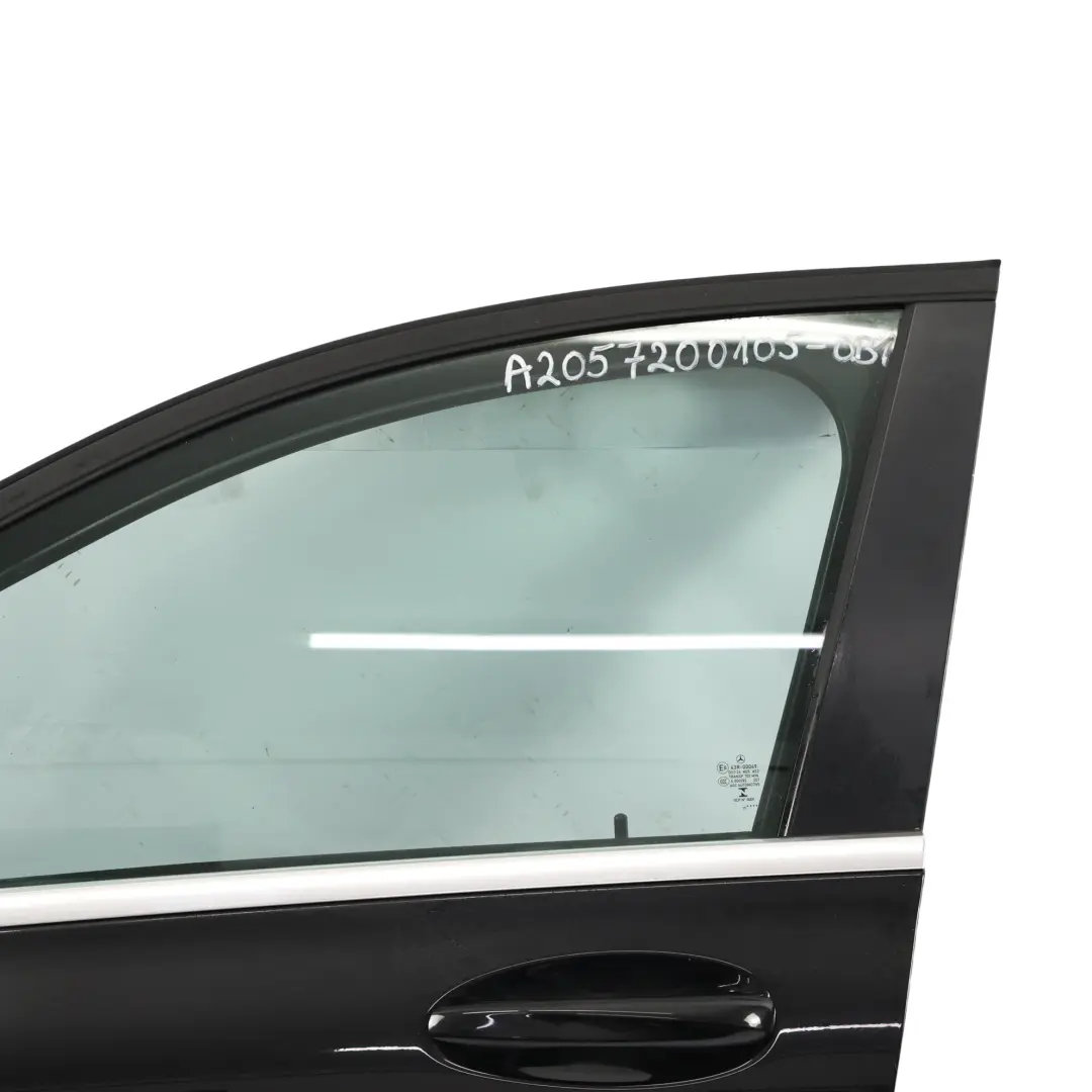 Mercedes W205 Door Front Left N/S Obsidian Black Metallic - 197 - SKU A2057200105-OB1 - Part number A2057200105
