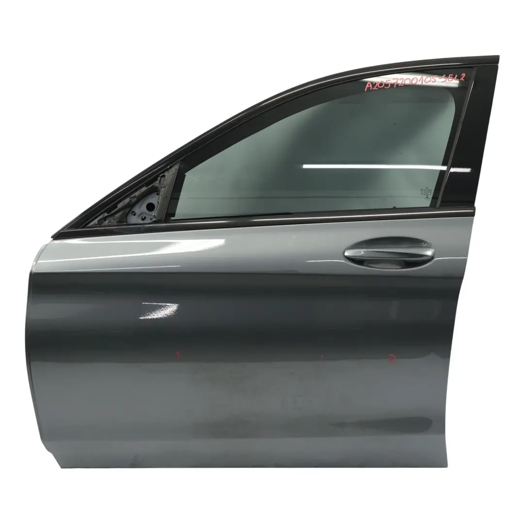 Mercedes W205 Puerta Delantera Izquierda Selenite Grey Gris Metalizado - 992 - SKU A2057200105-SEL2 - Número de pieza A2057200105
