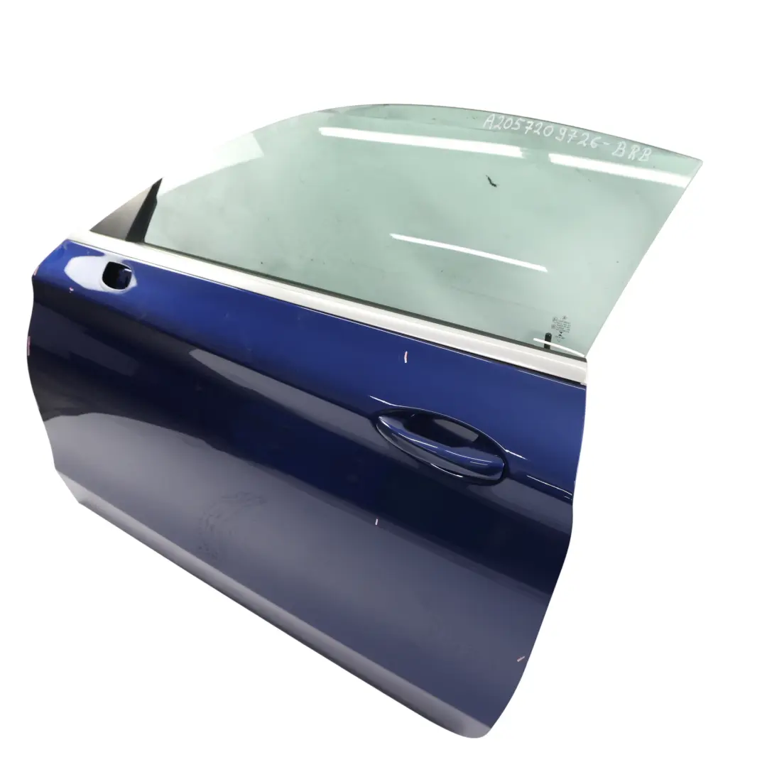 Mercedes C205 Door Front Left N/S Coupe Brilliant Blue Metallic - 896 - SKU A2057209726-BRB - Part number A2057209726