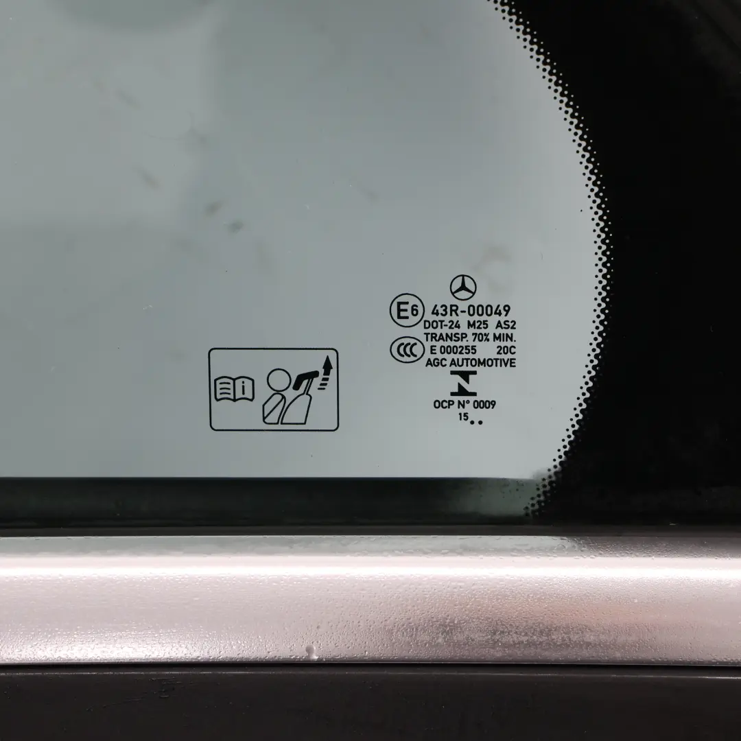 Mercedes W205 Door Rear Left N/S Obsidian Black Metallic - 197 - SKU A2057300105-OB - Part number A2057300105