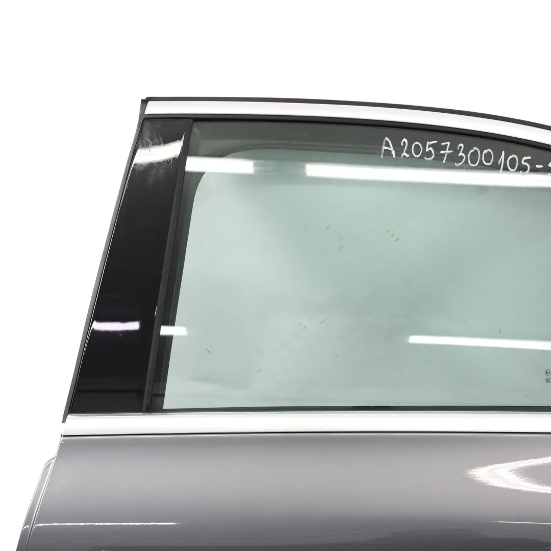 Door Rear Left N/S Selenite Grey Metallic - 992 to Mercedes W205 with Part number A2057300105 Mercedes W205 Door Rear Left N/S Selenite Grey Metallic - 992 - SKU A2057300105-SEL1 - Part number A2057300105