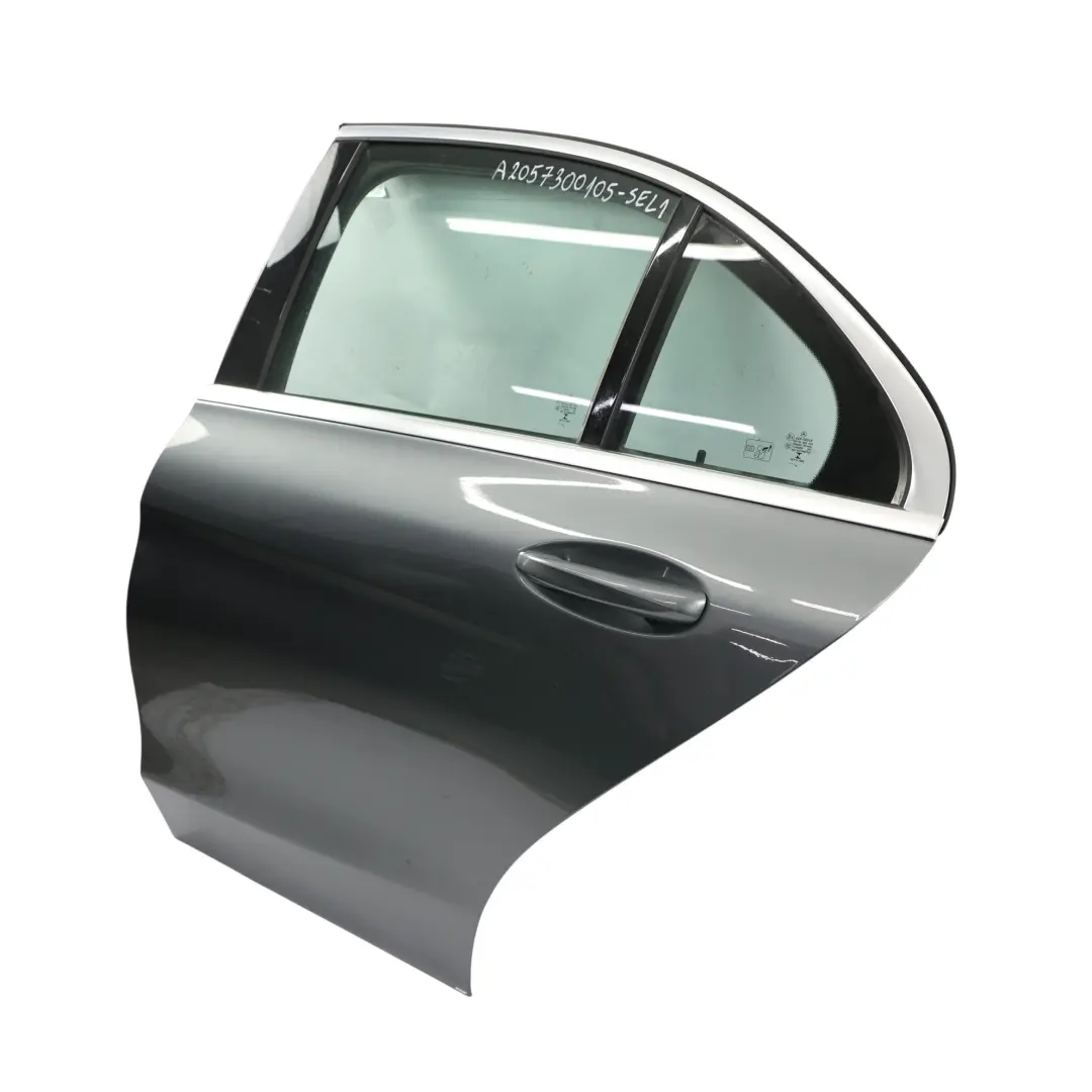 Mercedes W205 Porte Arrière Gauche Selenite Grey Gris Métallisé - 992 - SKU A2057300105-SEL1 - Numéro de pièce A2057300105