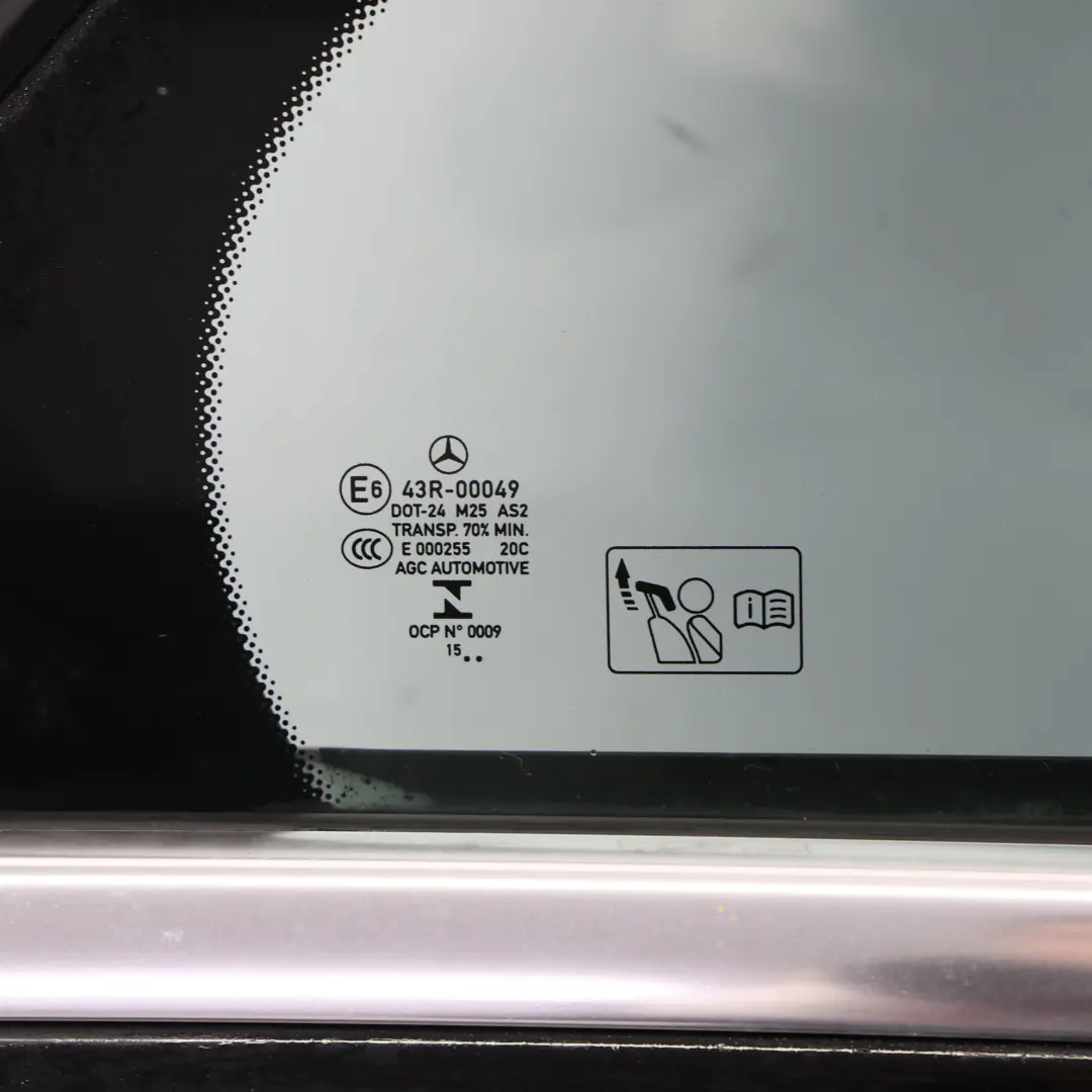Door Rear Right O/S Obsidian Black Metallic - 197 to Mercedes W205 with Part number A2057300205 Mercedes W205 Door Rear Right O/S Obsidian Black Metallic - 197 - SKU A2057300205-OB2 - Part number A2057300205