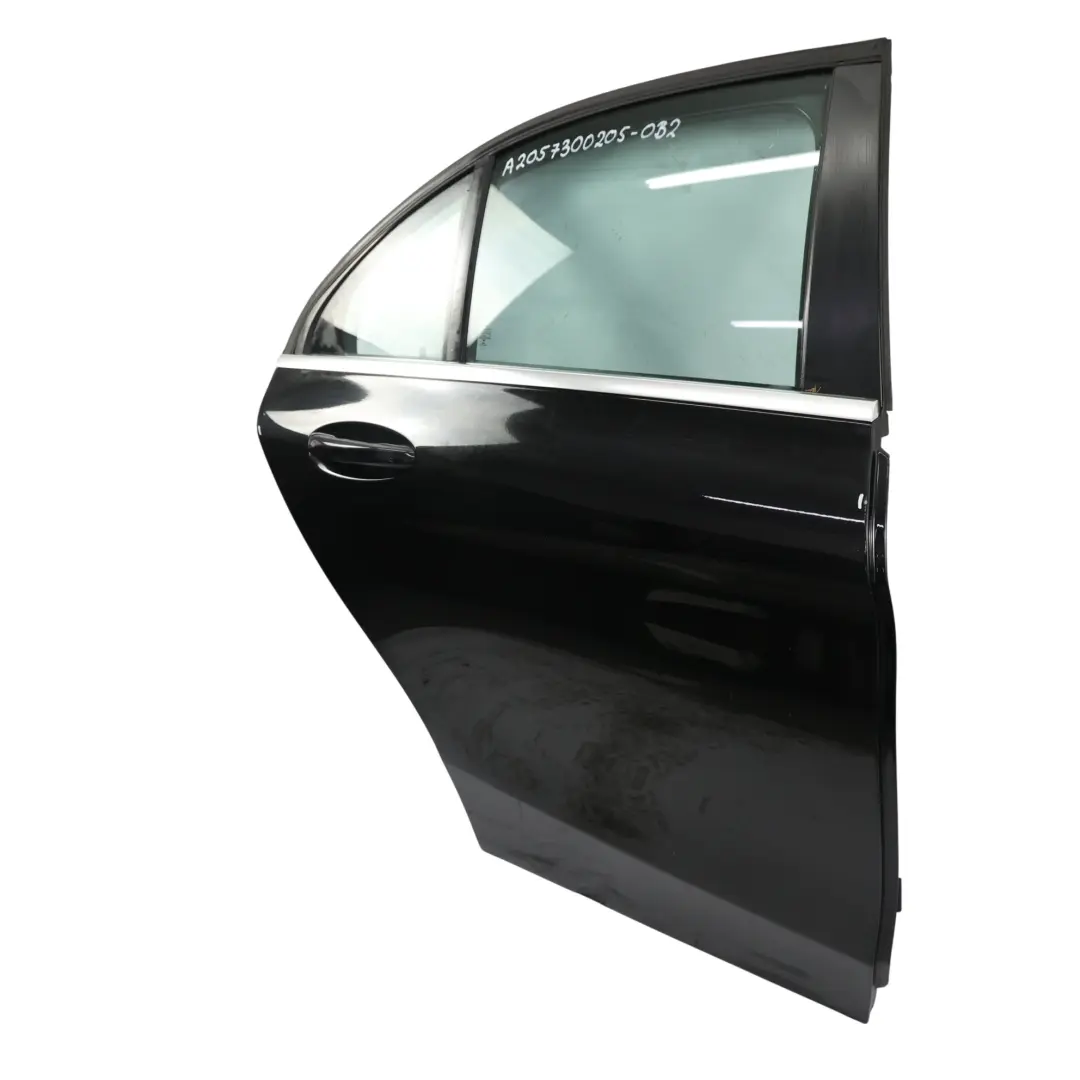 Mercedes W205 Door Rear Right O/S Obsidian Black Metallic - 197 - SKU A2057300205-OB2 - Part number A2057300205
