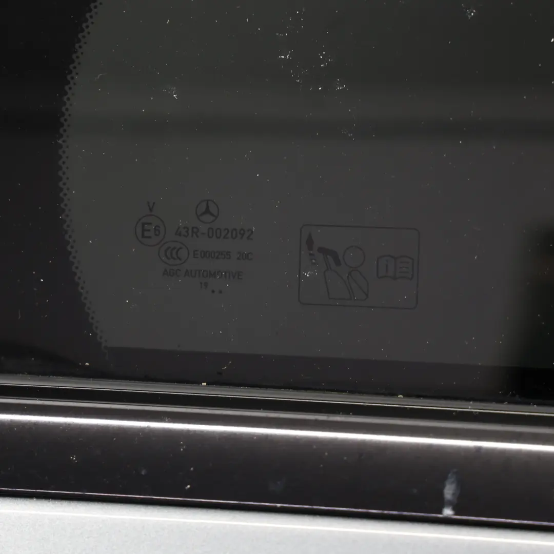 Door Rear Right O/S Selenite Grey Metallic - 992 to Mercedes W205 with Part number A2057300205 Mercedes W205 Door Rear Right O/S Selenite Grey Metallic - 992 - SKU A2057300205-SEL - Part number A2057300205