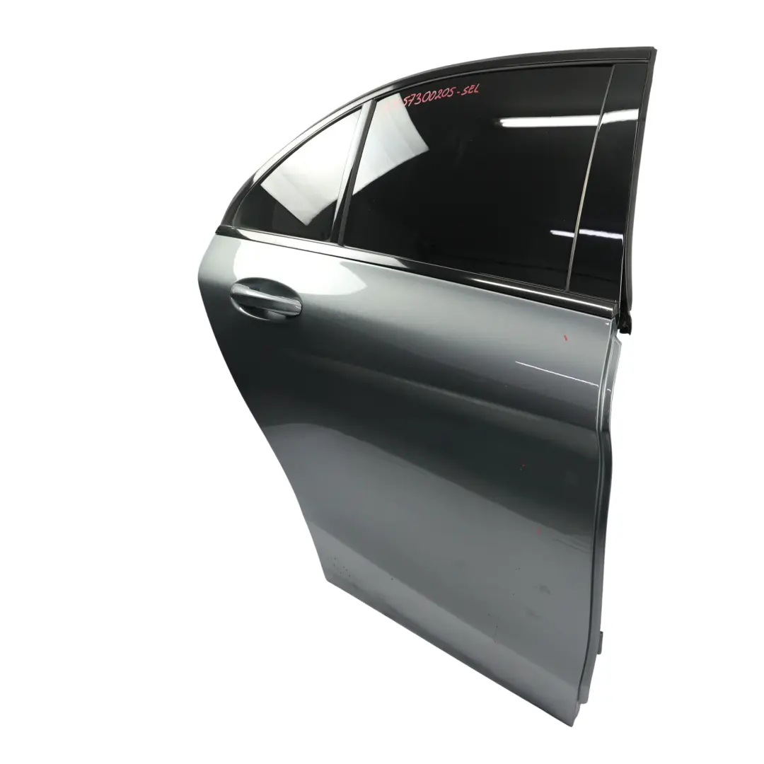 Mercedes W205 Door Rear Right O/S Selenite Grey Metallic - 992 - SKU A2057300205-SEL - Part number A2057300205
