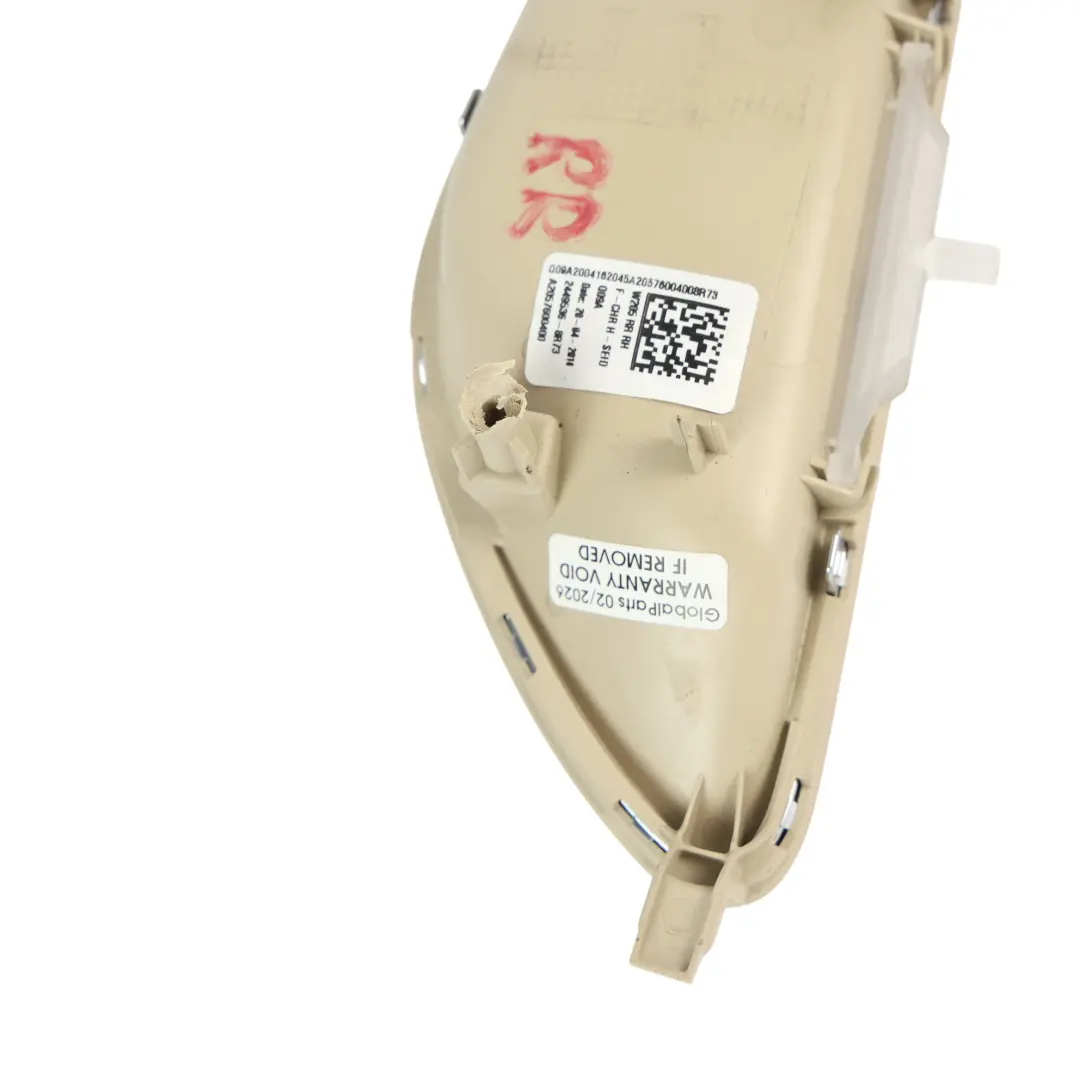 Door Interior Grab Handle Beige Rear Right O/S to Mercedes S205 C253 with Part number A2057600400 Mercedes S205 C253 Door Interior Grab Handle Beige Rear Right O/S - SKU A2057600400-1 - Part number A2057600400