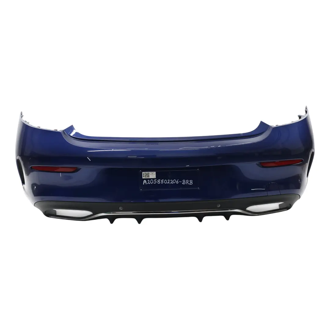 Mercedes A205 C205 Rear Bumper Trim Panel Covering AMG Brilliant Blue - 896 - SKU A2058802206-BRB - Part number A2058802206