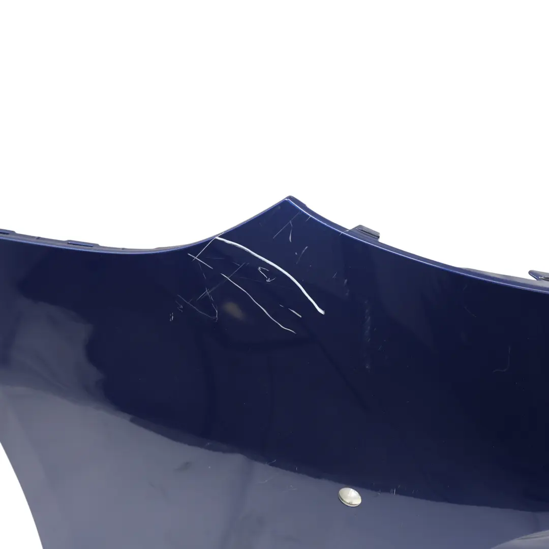 Bumper Trim Panel Covering AMG Brilliant Blue - 896 to Mercedes A205 C205 Rear with Part number A2058802206 Mercedes A205 C205 Rear Bumper Trim Panel Covering AMG Brilliant Blue - 896 - SKU A2058802206-BRB - Part number A2058802206