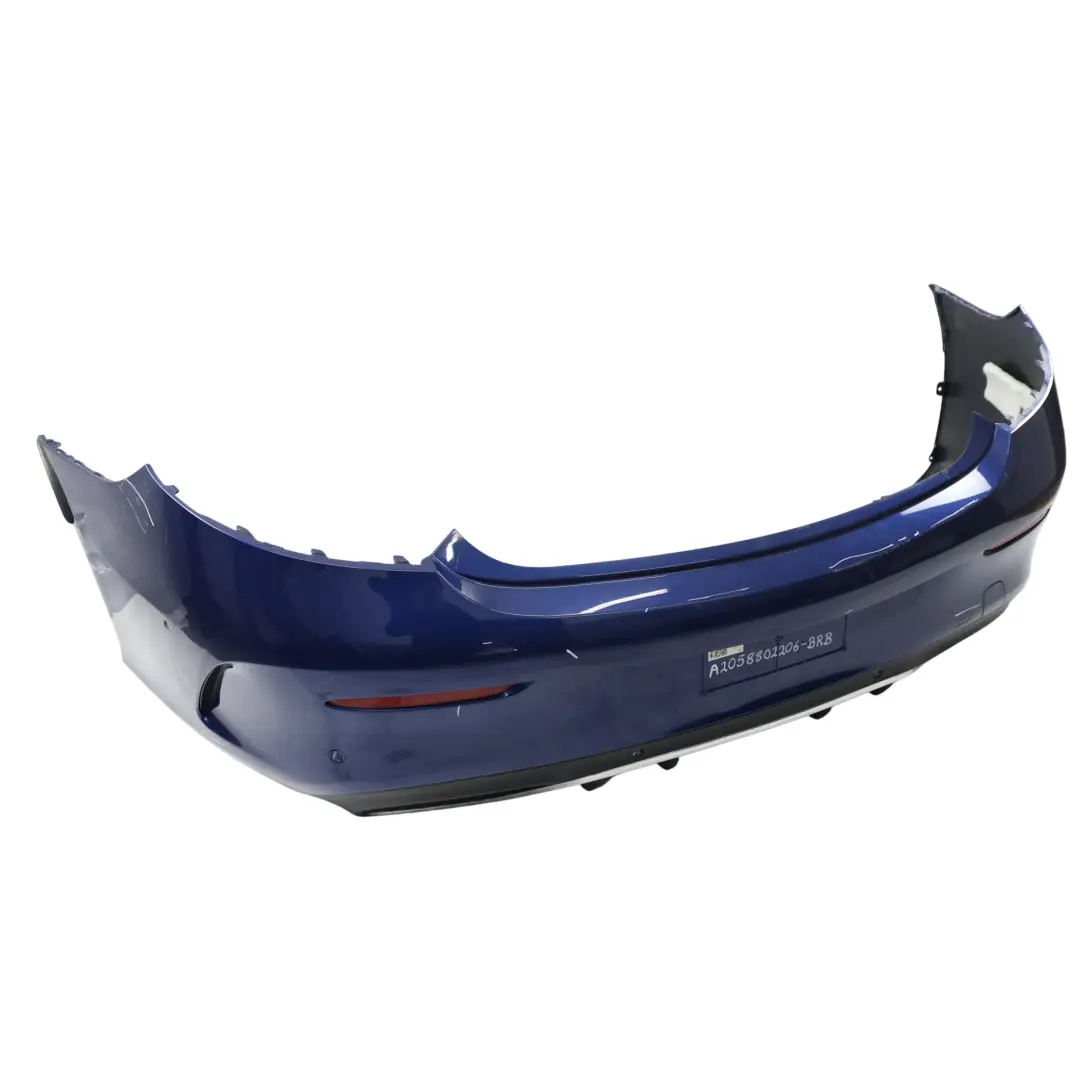 Mercedes A205 C205 Rear Bumper Trim Panel Covering AMG Brilliant Blue - 896 - SKU A2058802206-BRB - Part number A2058802206