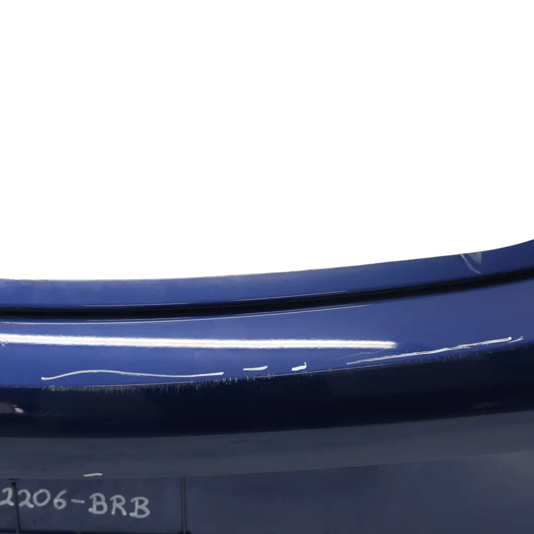 Bumper Trim Panel Covering AMG Brilliant Blue - 896 to Mercedes A205 C205 Rear with Part number A2058802206 Mercedes A205 C205 Rear Bumper Trim Panel Covering AMG Brilliant Blue - 896 - SKU A2058802206-BRB - Part number A2058802206