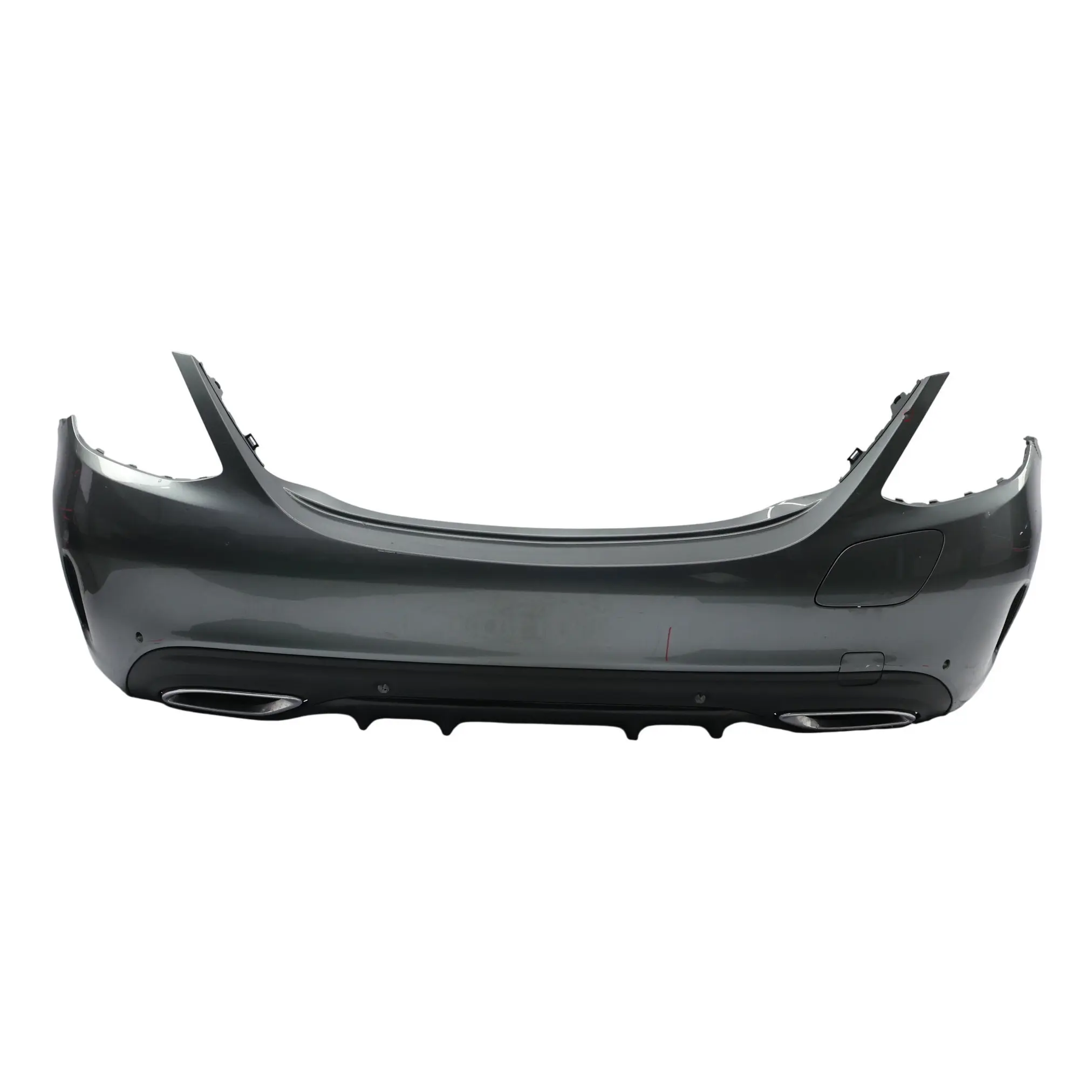 Mercedes W205 Hybrid Rear Bumper Trim Panel AMG Selenite Grey Metallic - 992