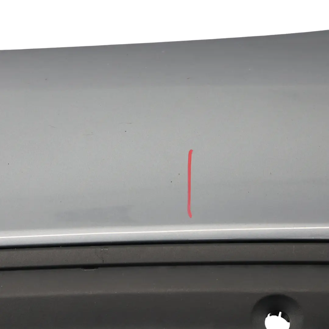 Bumper Trim Panel AMG Selenite Grey Metallic - 992 to Mercedes W205 Hybrid Rear with Part number A2058853504 Mercedes W205 Hybrid Rear Bumper Trim Panel AMG Selenite Grey Metallic - 992 - SKU A2058853504-SEL - Part number A2058853504