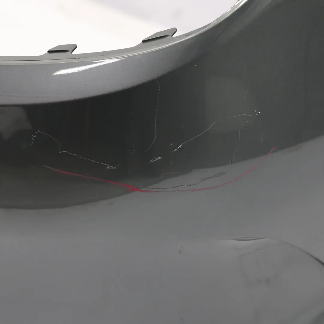 Bumper Trim Panel AMG Selenite Grey Metallic - 992 to Mercedes W205 Hybrid Rear with Part number A2058853504 Mercedes W205 Hybrid Rear Bumper Trim Panel AMG Selenite Grey Metallic - 992 - SKU A2058853504-SEL - Part number A2058853504