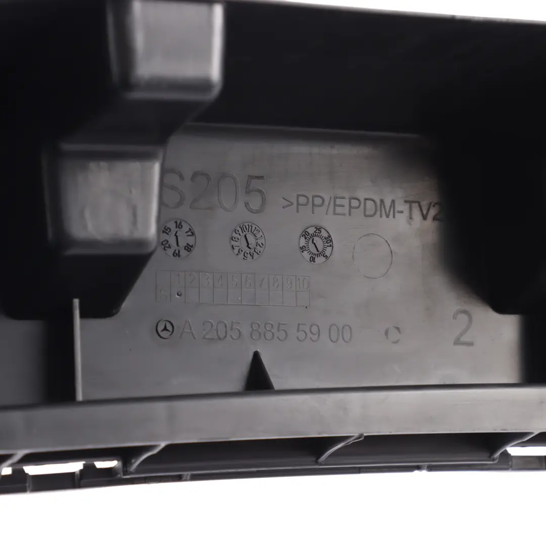 Bumper Support Bracket Mount Basic Carrier Center to Mercedes S205 with Part number A2058855900 Mercedes S205 Bumper Support Bracket Mount Basic Carrier Center - SKU A2058855900 - Part number A2058855900