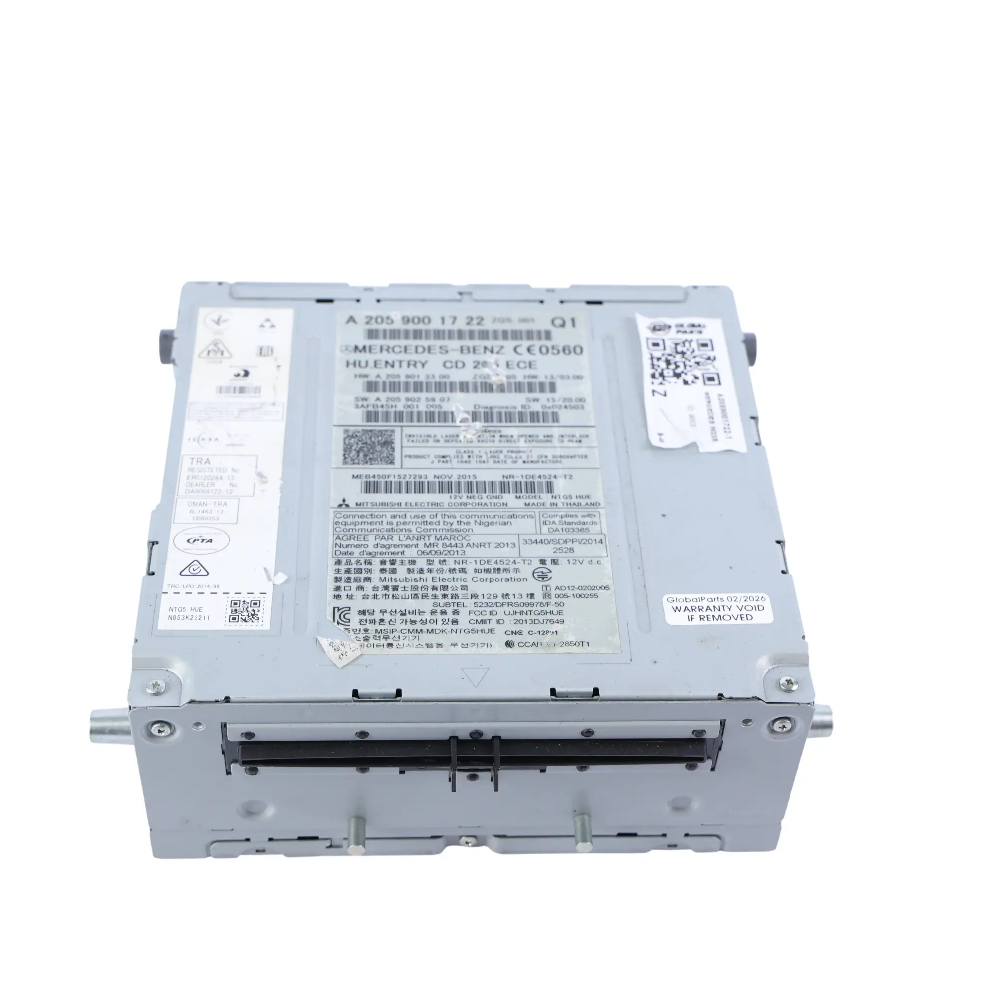 Computer Mercedes W205 X253 W447 Navigazione Radio Player Head Unit A2059001722