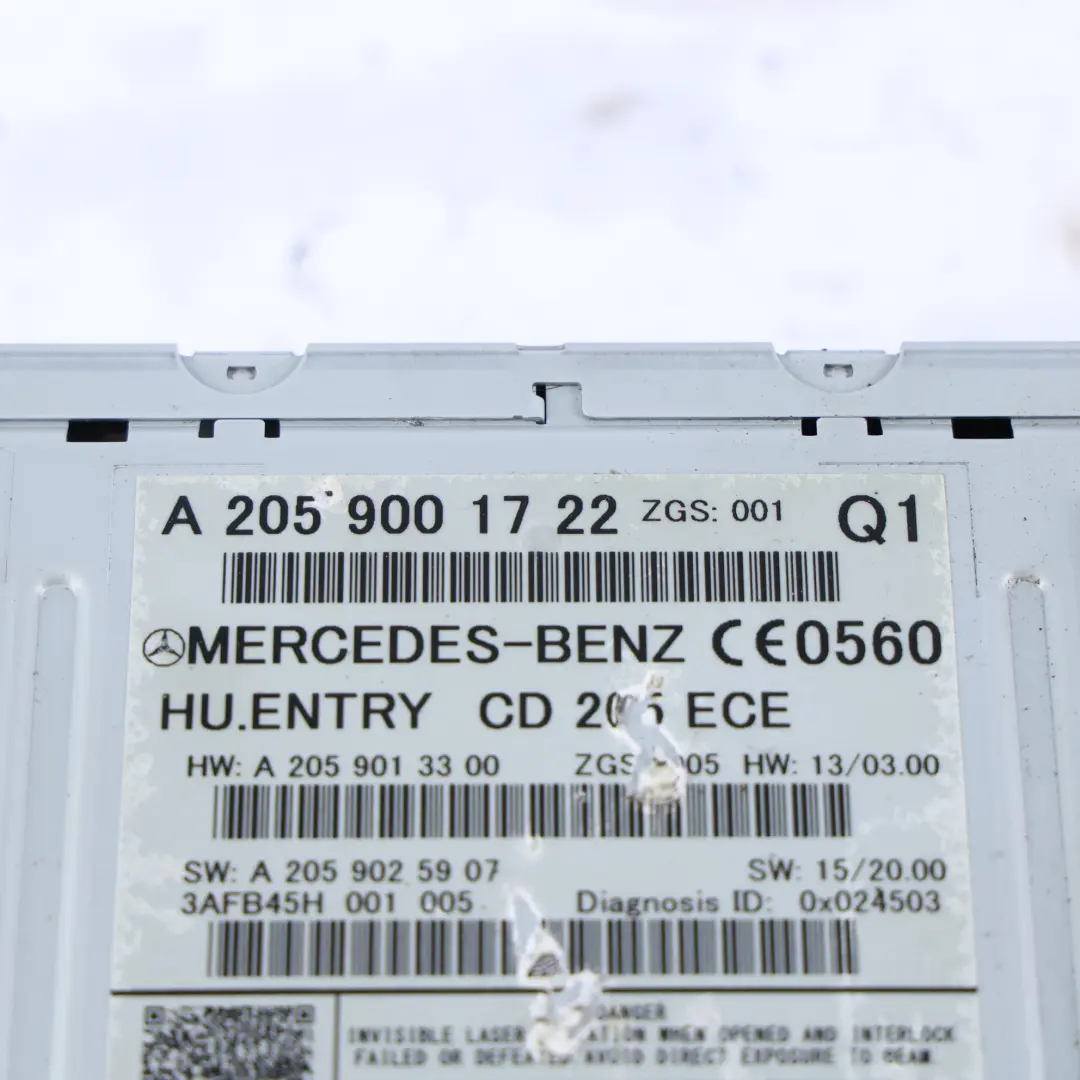  Computer Mercedes W205 X253 W447 Navigazione Radio Player Head Unit - SKU A2059001722-1 - Numero di parte A2059001722