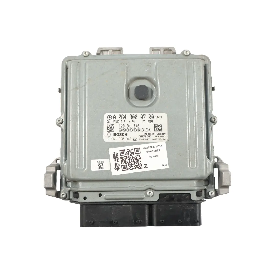 Mercedes W205 C200 264.915 198HP Kit ECU Contrôle Moteur A2649000700 Automatique - SKU A2059007147-1 - Numéro de pièce A2059007147