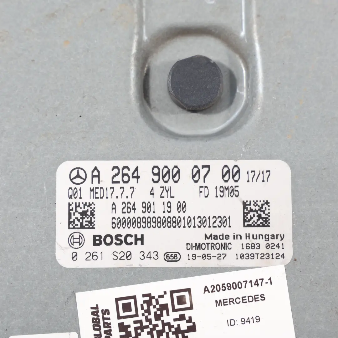 C200 264.915 198HP Motor Steuergerät Kit A2649000700 Automatik für Mercedes W205 mit Teilenummer A2059007147 Mercedes W205 C200 264.915 198HP Motor Steuergerät Kit A2649000700 Automatik - SKU A2059007147-1 - Teilenummer A2059007147