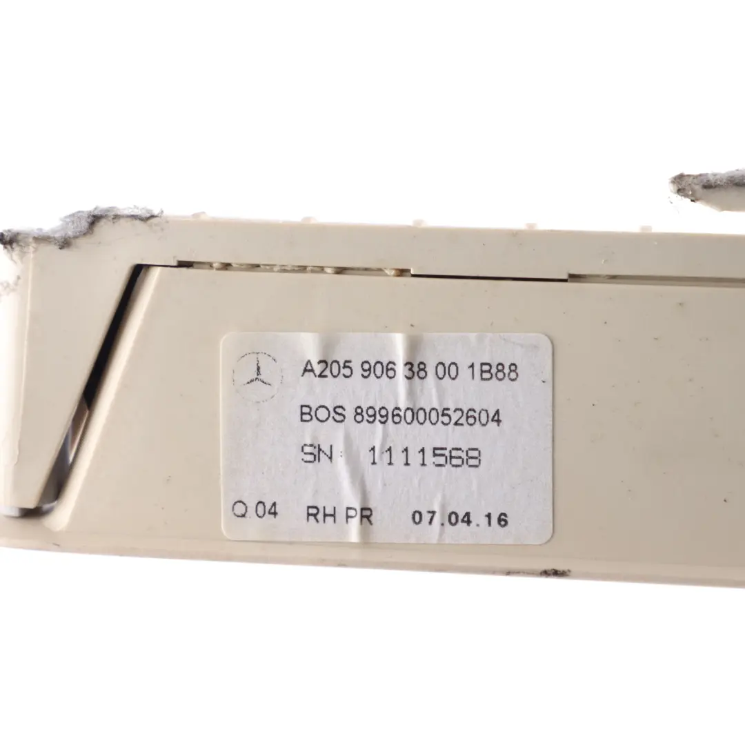 Mercedes S205 Roller Motor Parcel Shelf Rail Right O/S - SKU A2059063800-1 - Part number A2059063800