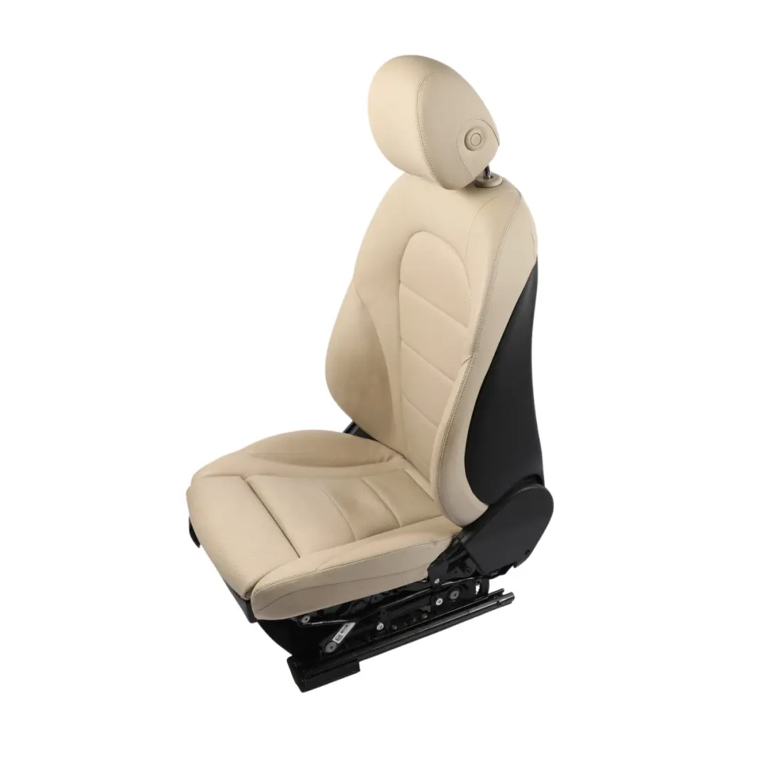 Mercedes W205 Front Seat Heated Memory Interior Leather Beige Right O/S - SKU A2059101147-10 - Part number A2059101147