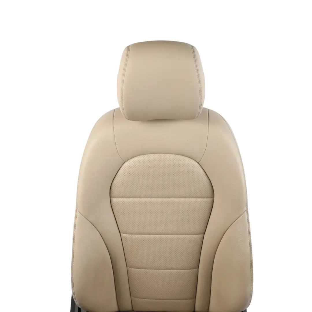 Mercedes W205 Front Seat Heated Memory Interior Leather Beige Right O/S - SKU A2059101147-10 - Part number A2059101147