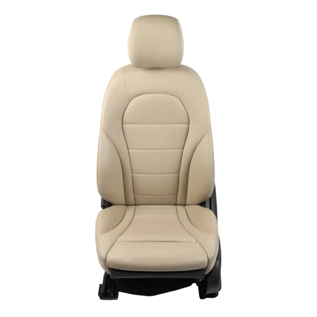 Mercedes W205 Siège Avant Gauche Chauffant Mémoire Forme Similicuir Beige - SKU A2059101147-9 - Numéro de pièce A2059101147