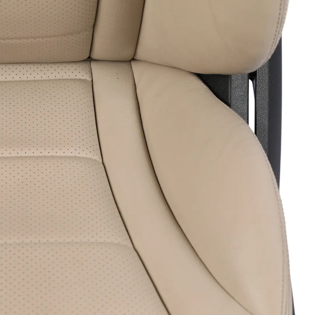 Fotel Przedni Lewy Przód Grzany Pamięć Imitacja Skóry Beżowy do Mercedes W205 o numerze A2059101147 Mercedes W205 Fotel Przedni Lewy Przód Grzany Pamięć Imitacja Skóry Beżowy - SKU A2059101147-9 - Numer Części A2059101147