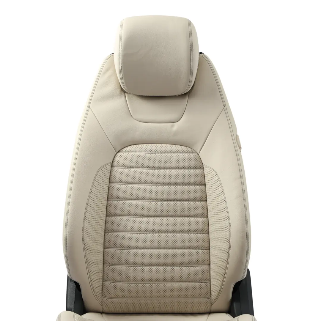 Mercedes C205 Coupe Siège Avant Chauffant Électrique Cuir Beige Gauche - SKU A2059106102-3 - Numéro de pièce A2059106102