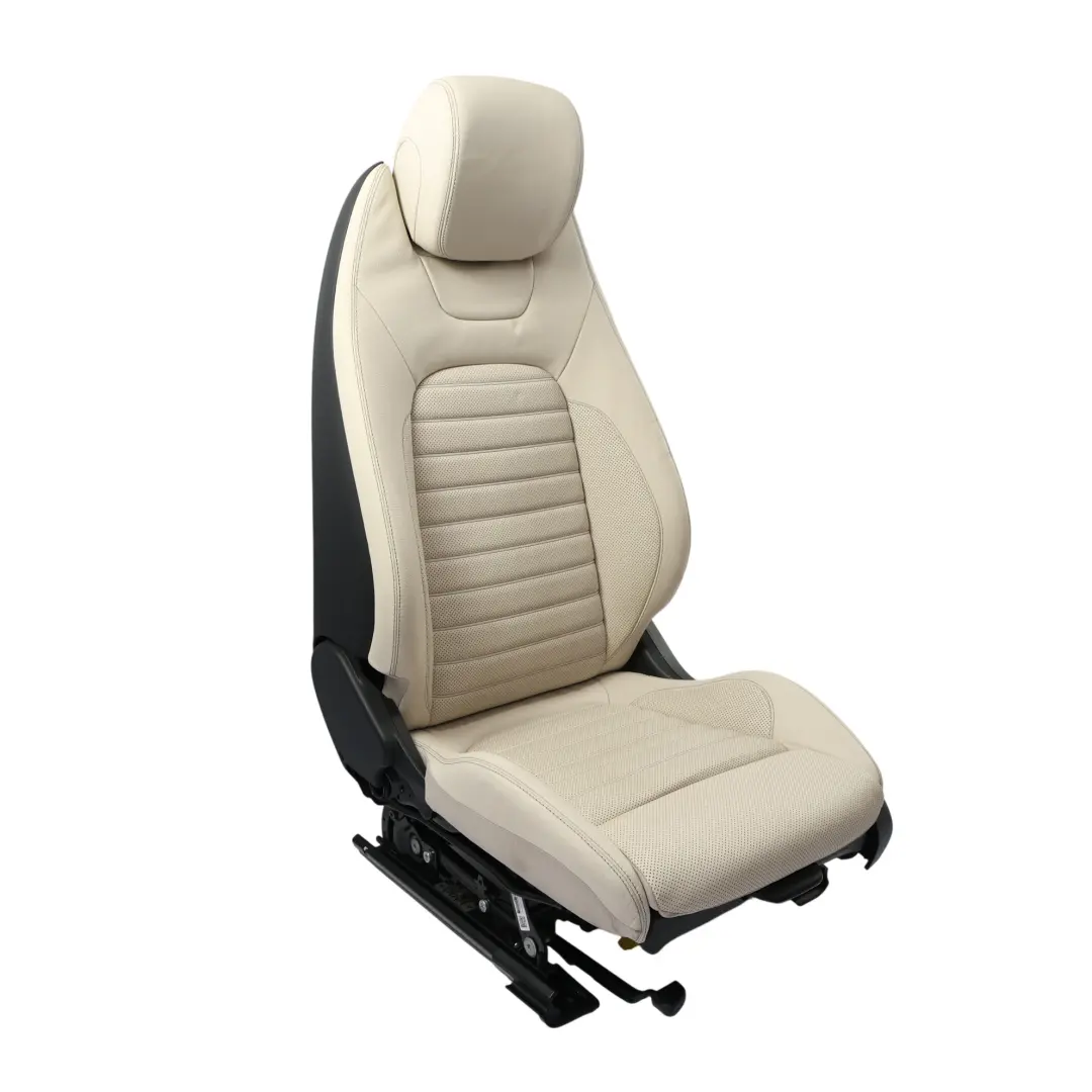 Mercedes C205 Asiento Delantero Calefactado Eléctrico Cuero Beige Izquierdo - SKU A2059106102-3 - Número de pieza A2059106102