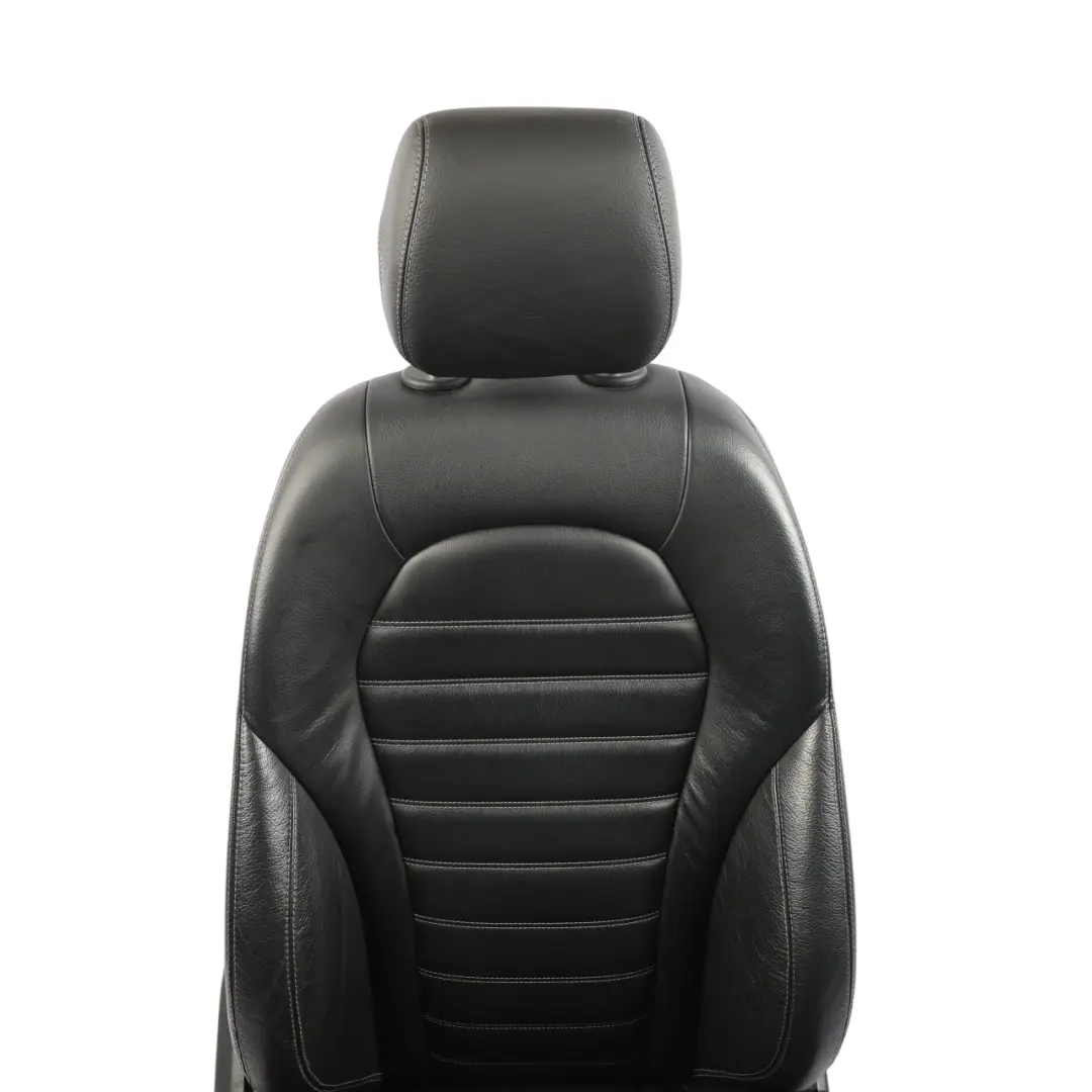 Fotel Grzany Skóra Prawy Przedni Czarny do Mercedes W205 S205 AMG o numerze A2059106112 Mercedes W205 S205 AMG Fotel Grzany Skóra Prawy Przedni Czarny - SKU A2059106112-2 - Numer Części A2059106112