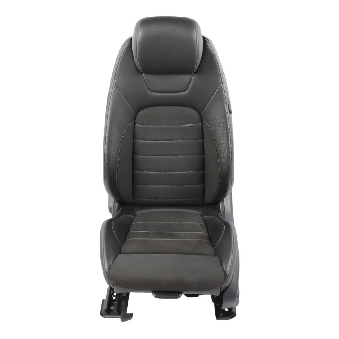 Mercedes C205 Sedile anteriore sinistro Nero finta pelle riscaldato elettrico