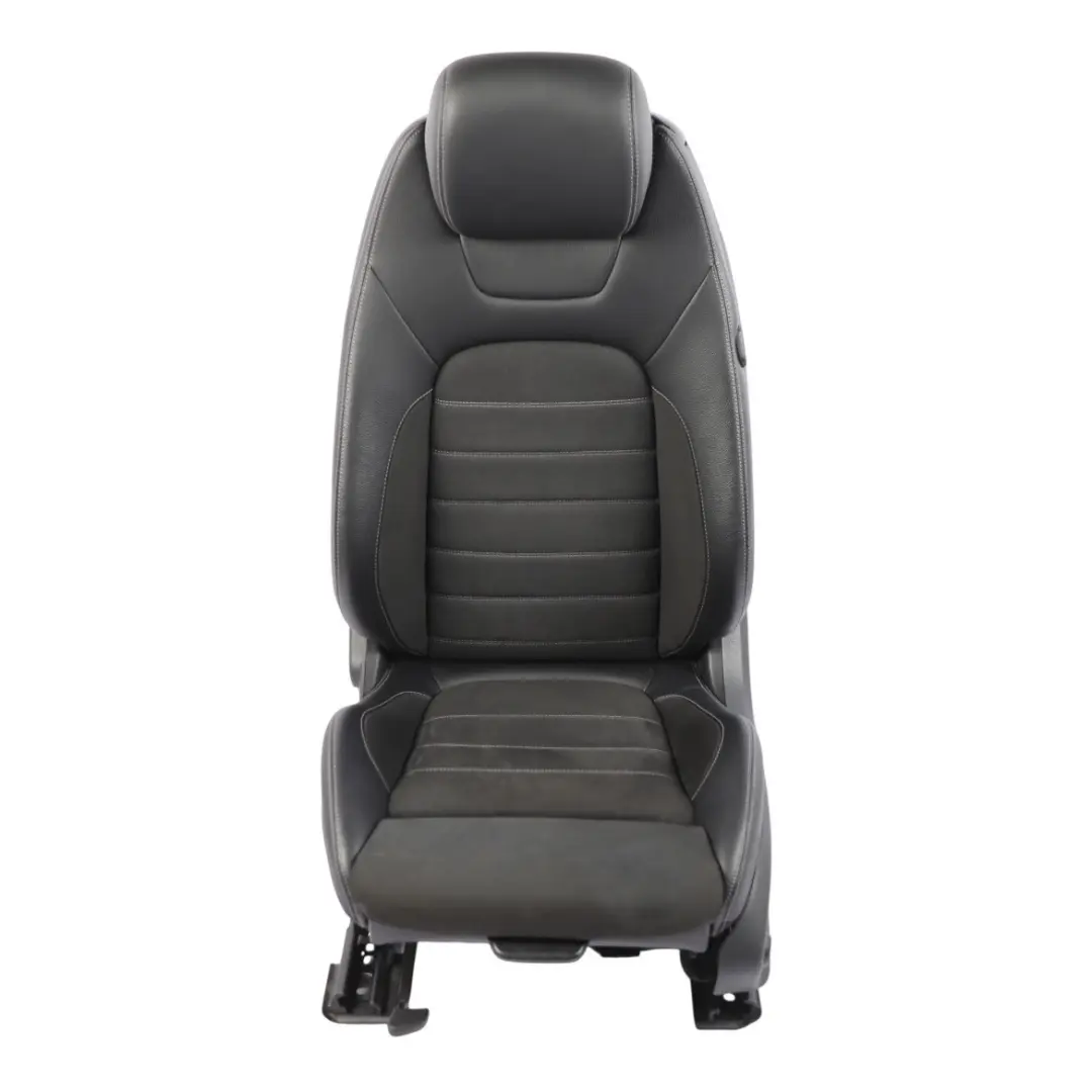 Mercedes C205 Coupe Vorne Links Sitz Schwarz Kunstleder Beheizt Elektrisch - SKU A2059106302-2 - Teilenummer A2059106302