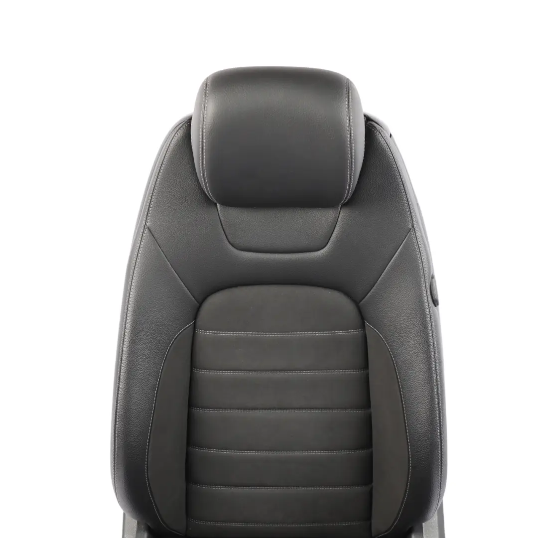 Mercedes C205 Coupe Vorne Links Sitz Schwarz Kunstleder Beheizt Elektrisch - SKU A2059106302-2 - Teilenummer A2059106302