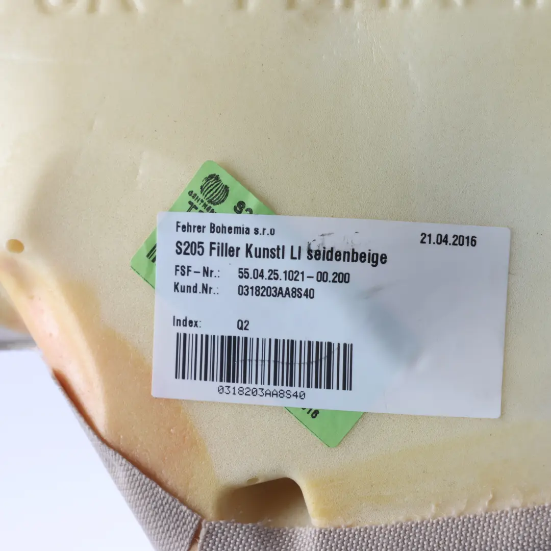 Left N/S Cover Finisher Imitation Leather 5504251021 to Mercedes S205 Rear Seat with Part number A2059202700 Mercedes S205 Rear Seat Left N/S Cover Finisher Imitation Leather 5504251021 - SKU A2059202700-1 - Part number A2059202700