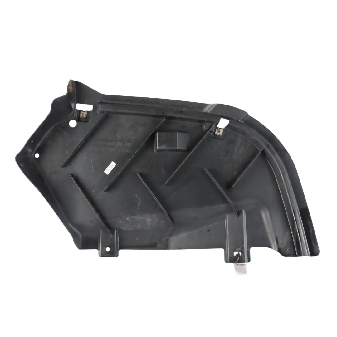 Pannello Sottoscocca Marmitta Posteriore Destro per Mercedes A207 con numero di parte A2076100408 Mercedes A207 Pannello Sottoscocca Marmitta Posteriore Destro - SKU A2076100408 - Numero di parte A2076100408