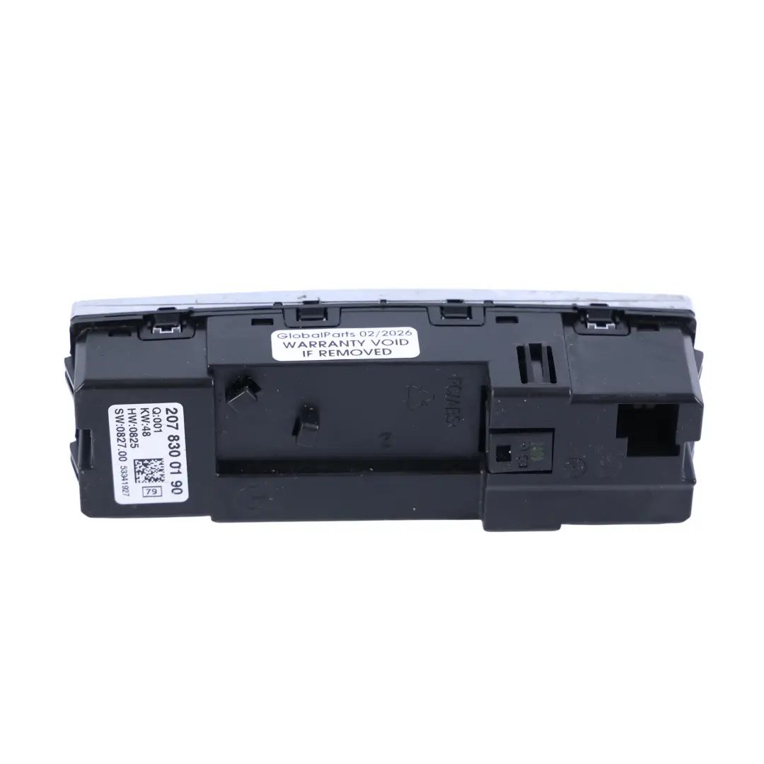 Mercedes C207 Climatizador Unidad De Control Panel De Interruptores - SKU A2078300190 - Número de pieza A2078300190