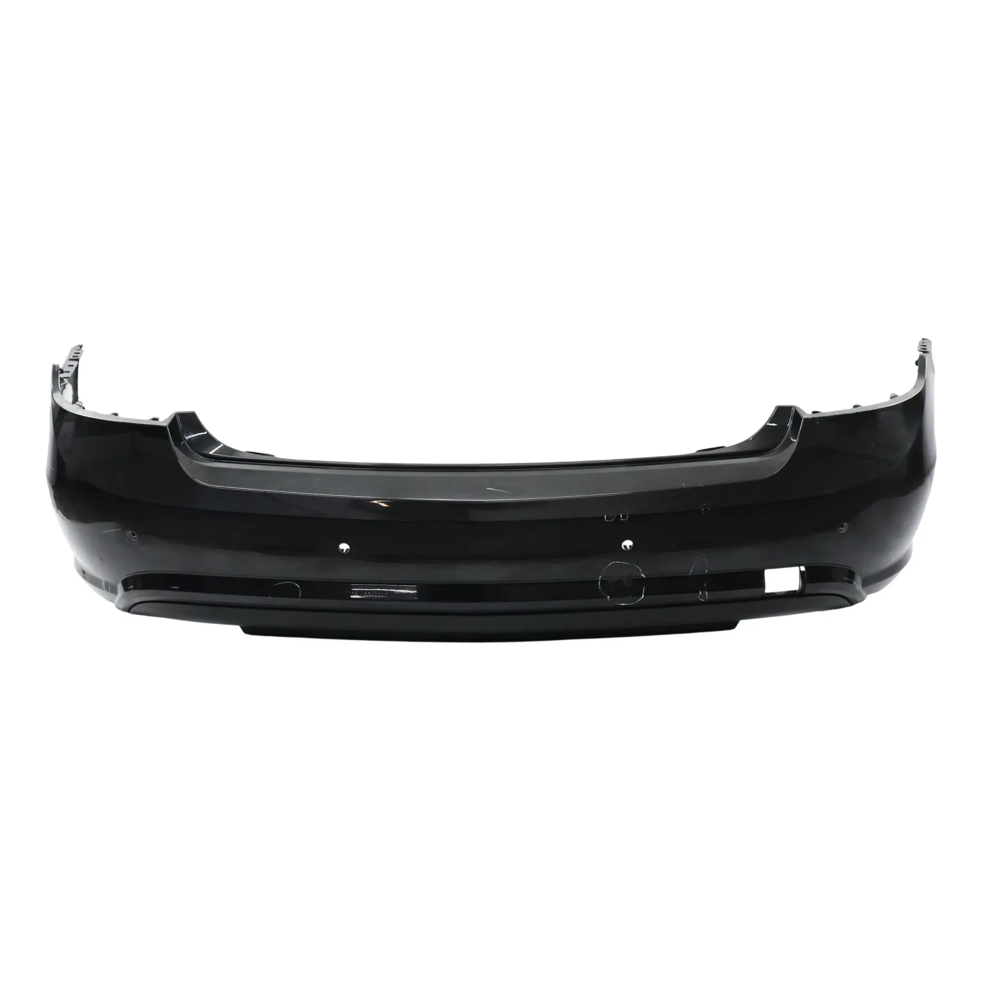 Mercedes W207 Rear Bumper Trim Panel Covering Obsidian Black Metallic - 197