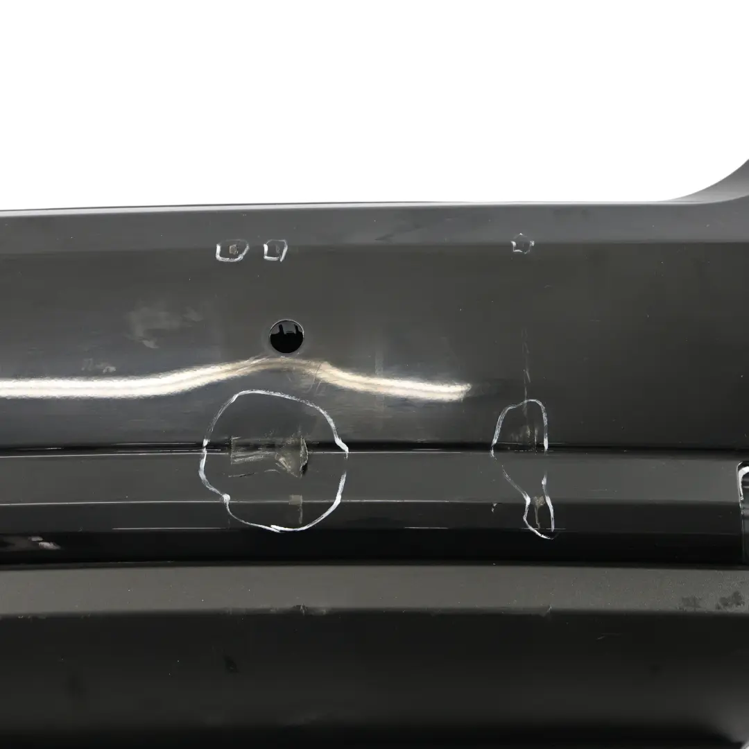 Mercedes W207 Rear Bumper Trim Panel Covering Obsidian Black Metallic - 197 - SKU A2078803647-OB2 - Part number A2078803647