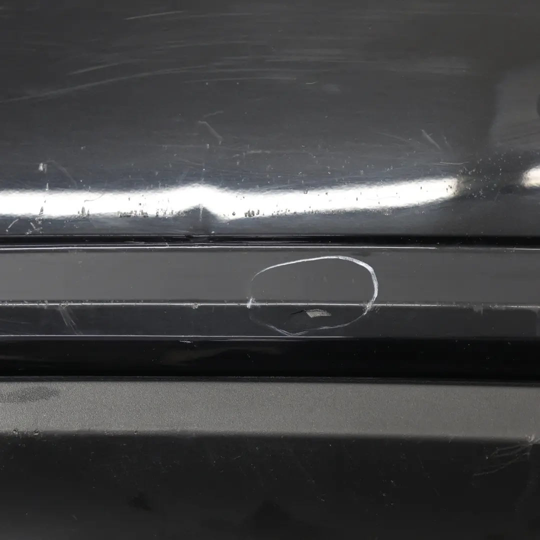 W207 Rear Bumper Trim Panel Covering Obsidian Black Metallic - 197 to Mercedes with Part number A2078803647 Mercedes W207 Rear Bumper Trim Panel Covering Obsidian Black Metallic - 197 - SKU A2078803647-OB2 - Part number A2078803647