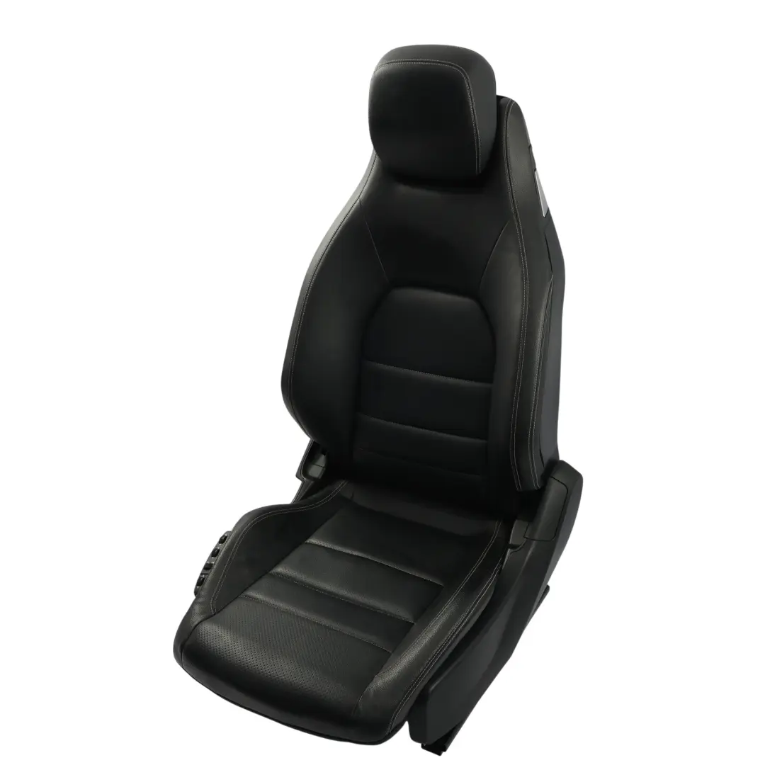 Mercedes W207 A207 Coupe Asiento Delantero Calefactable Cuero Negro Izquierdo - SKU A2079101547-5 - Número de pieza A2079101547