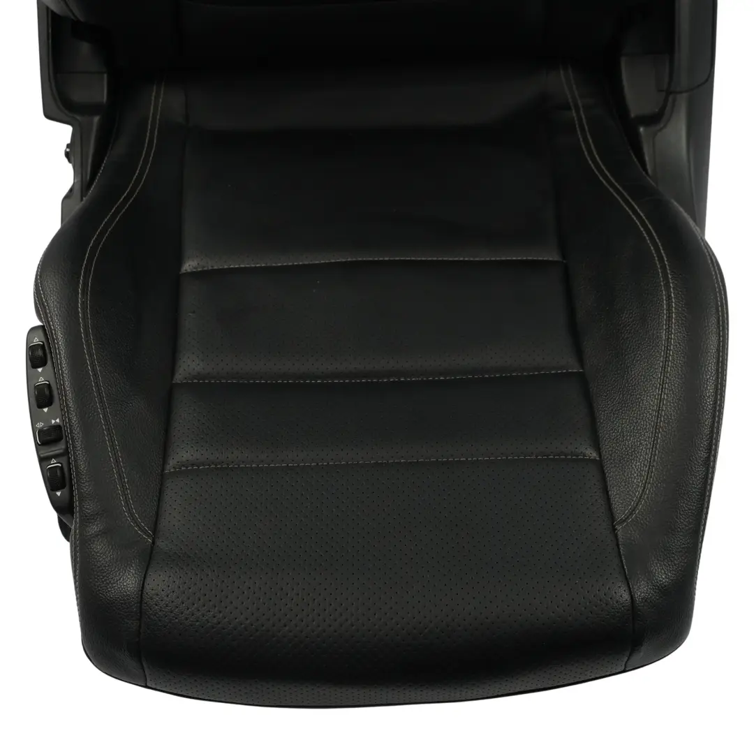 Mercedes W207 A207 Coupe Front Seat Heated Leather Black Multicontour Left N/S - SKU A2079101547-5 - Part number A2079101547