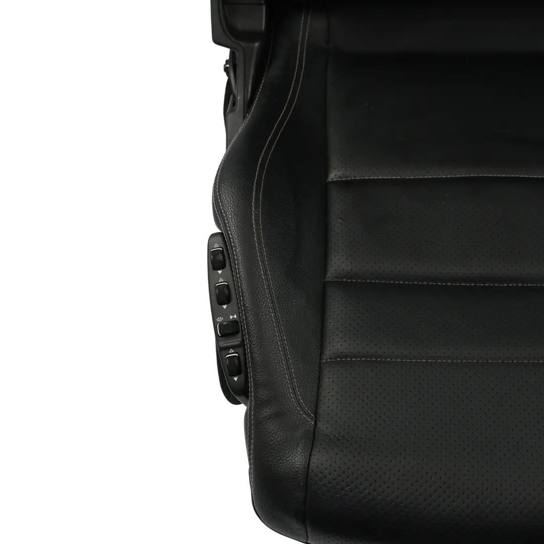 Mercedes W207 A207 Coupe Front Seat Heated Leather Black Multicontour Left N/S - SKU A2079101547-5 - Part number A2079101547