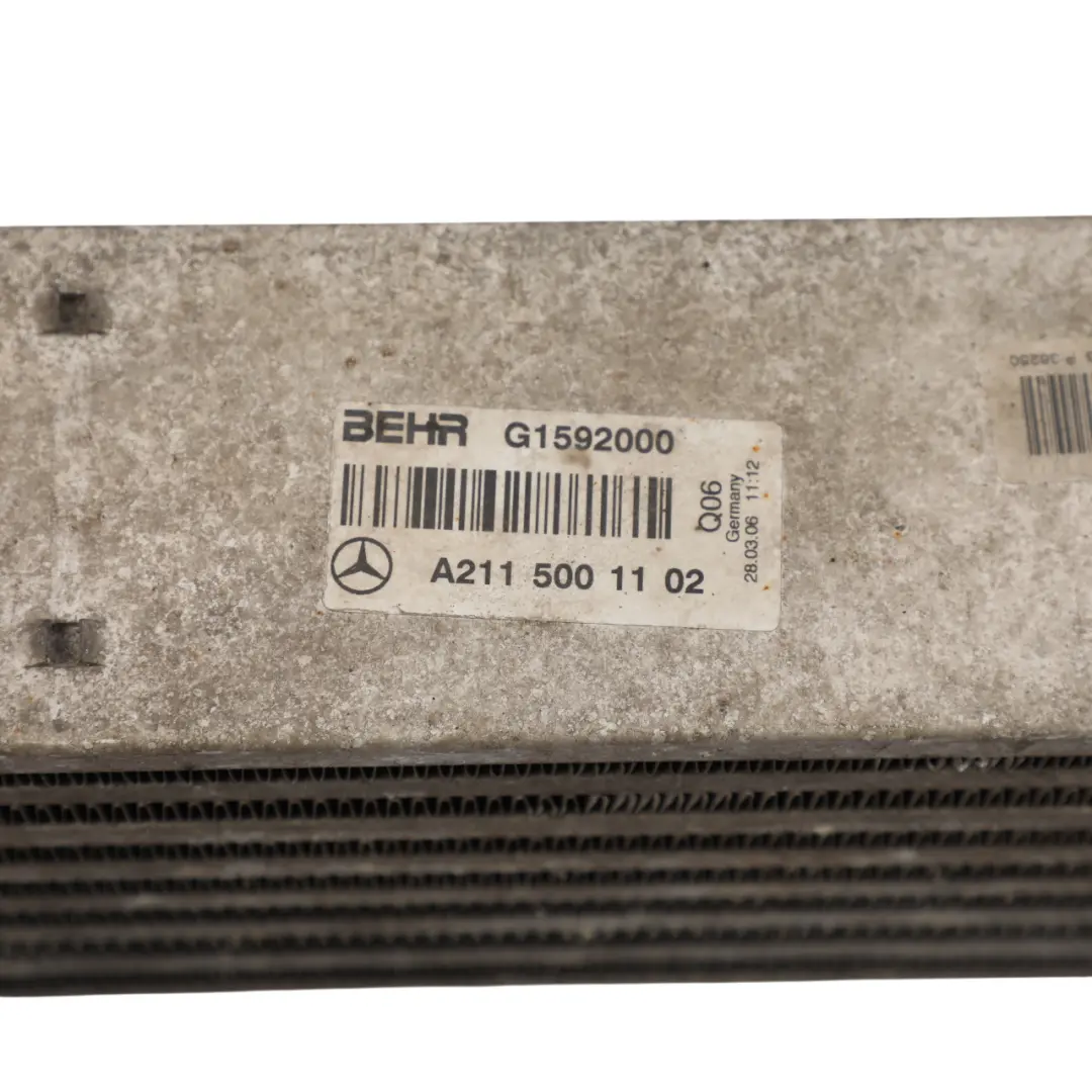 Mercedes W211 E270 E320 CDI Intercooler Air Charge Cooler Radiator - SKU A2115001102-1 - Part number A2115001102