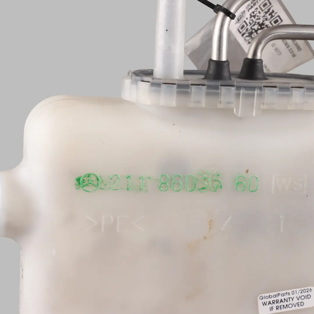 Windscreen Washer Tank Fluid Bottle Reservoir to Mercedes W211 C219 with Part number A2118603660 Mercedes W211 C219 Windscreen Washer Tank Fluid Bottle Reservoir - SKU A2118603660 - Part number A2118603660