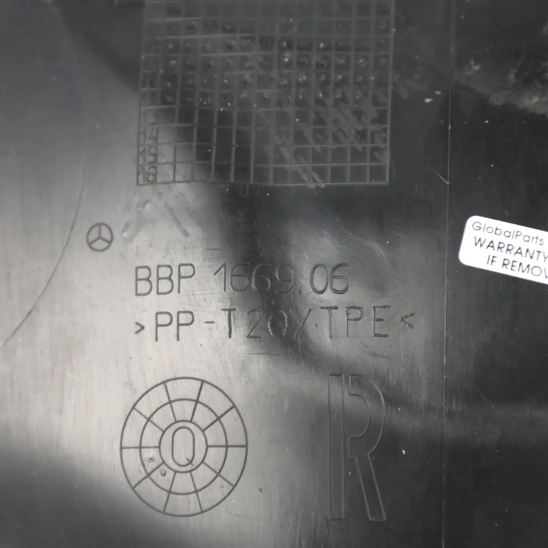 Mercedes W212 Front Wheel Arch Cover Splash Guard Rigth O/S - SKU A2126906530 - Part number A2126906530