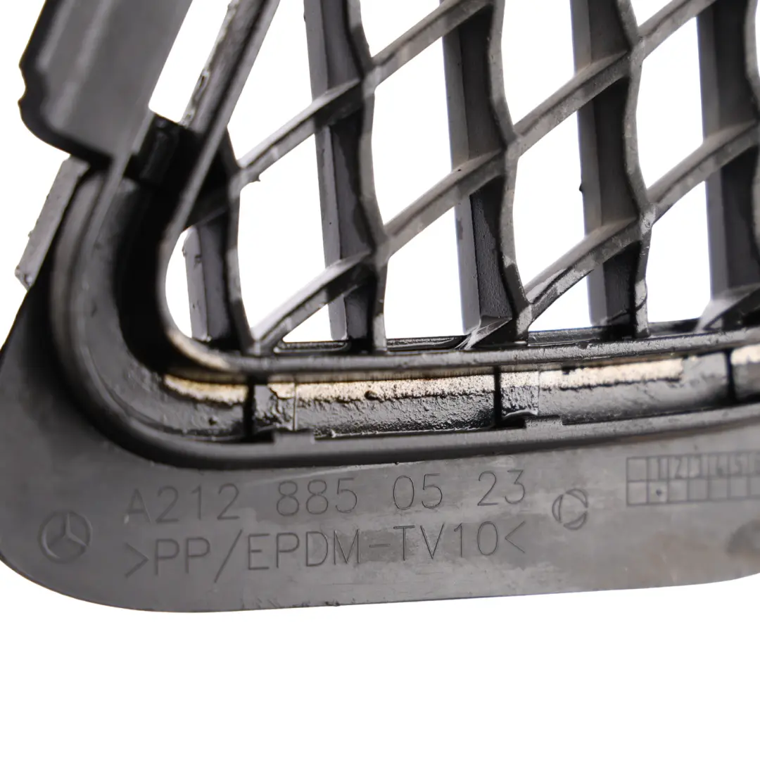 Mercedes W212 Front Bumper Grille Cover Trim Air Inlet Lower Black - SKU A2128851253 - Part number A2128851253