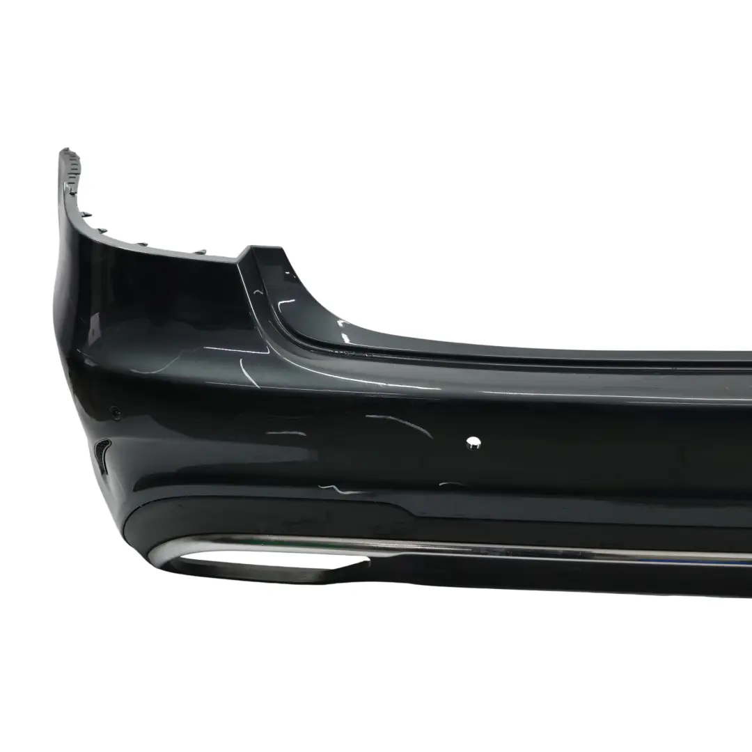 Bumper AMG Trim Panel Tenorite Grey Metallic - 755 to Mercedes W212 Rear with Part number A2128853538 Mercedes W212 Rear Bumper AMG Trim Panel Tenorite Grey Metallic - 755 - SKU A2128853538-TNG - Part number A2128853538