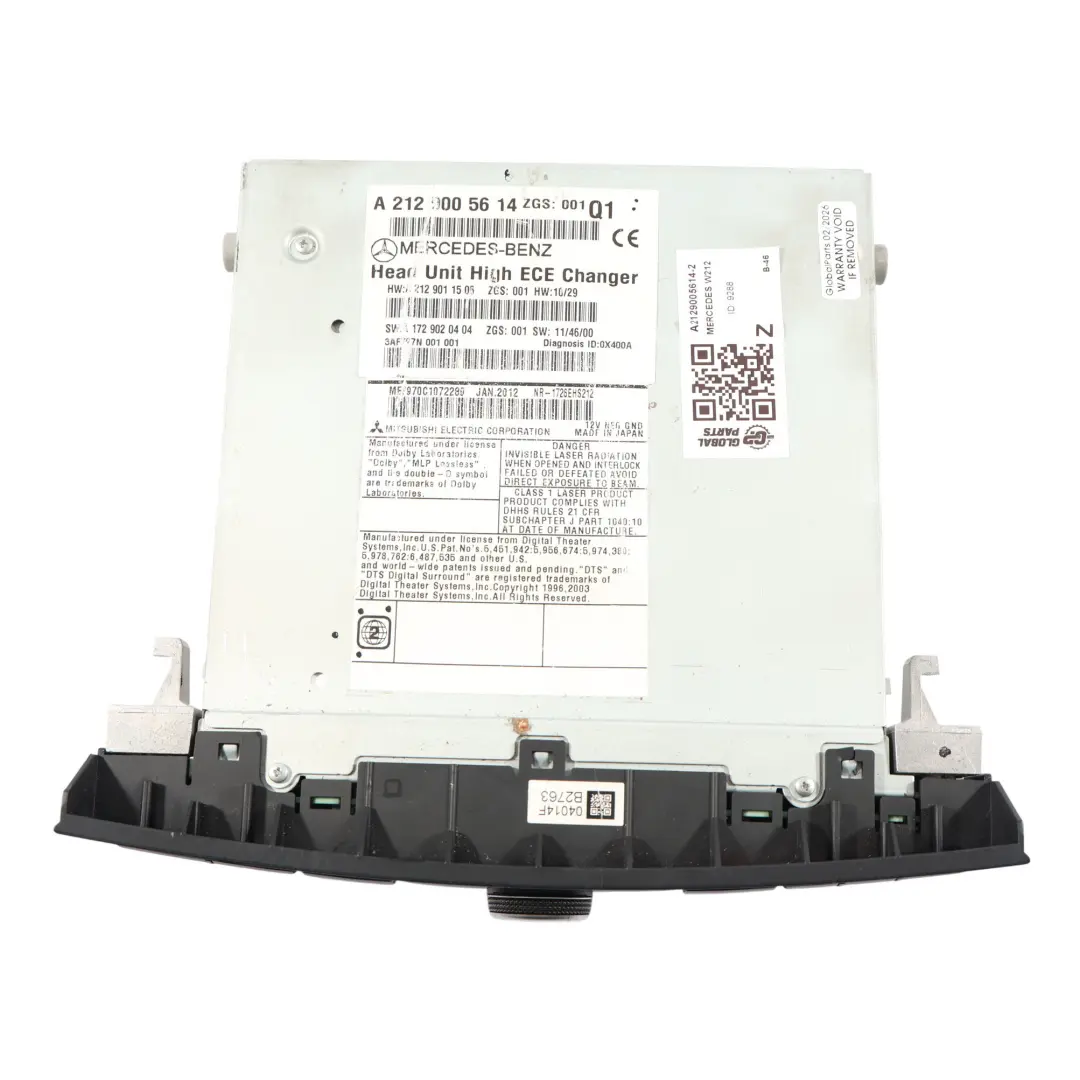 Mercedes A207 W212 W218 Unidad Principal Radio CD Sistema Navegación - SKU A2129005614-2 - Número de pieza A2129005614