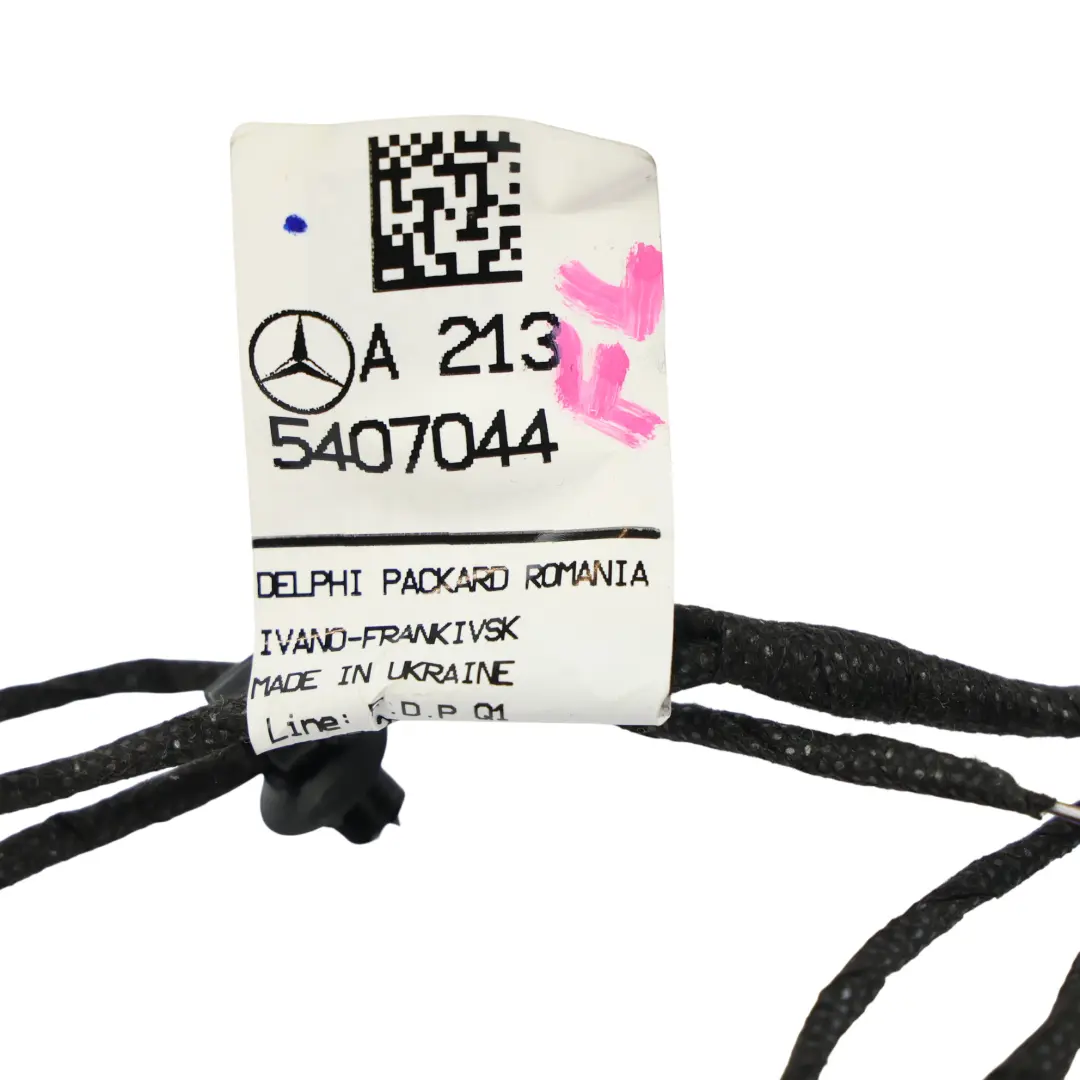 Mercedes W213 Door Wiring Loom Harness Cable Front Passenger's Side - SKU A2135407044 - Part number A2135407044